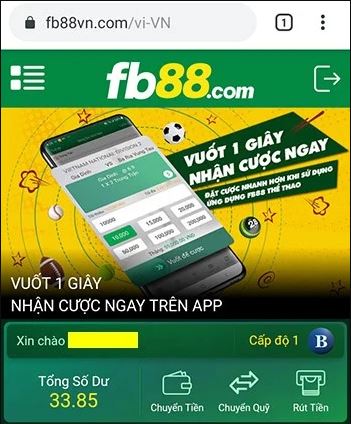 Hướng dẫn xem kèo cược chấp FB88 ở giao diện Mobile
