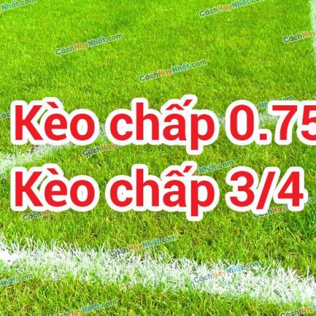Cách chơi kèo chấp 0.75 hiệu quả tại Fb88 bóng đá