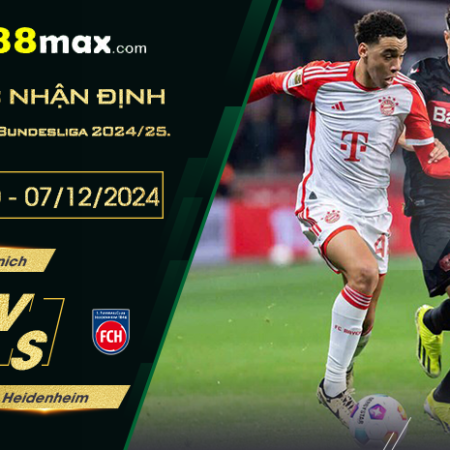 Soi kèo trận Bayern vs Heidenheim lúc 21h30 ngày 7/12.