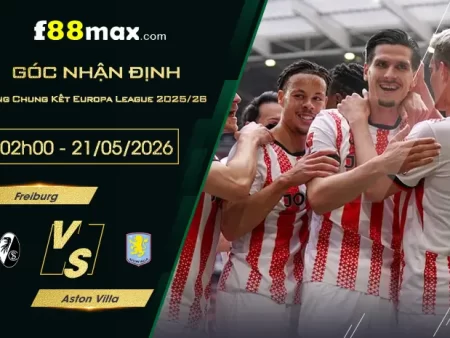 Soi kèo trận Freiburg vs Aston Villa lúc 02h00 ngày 21/05.